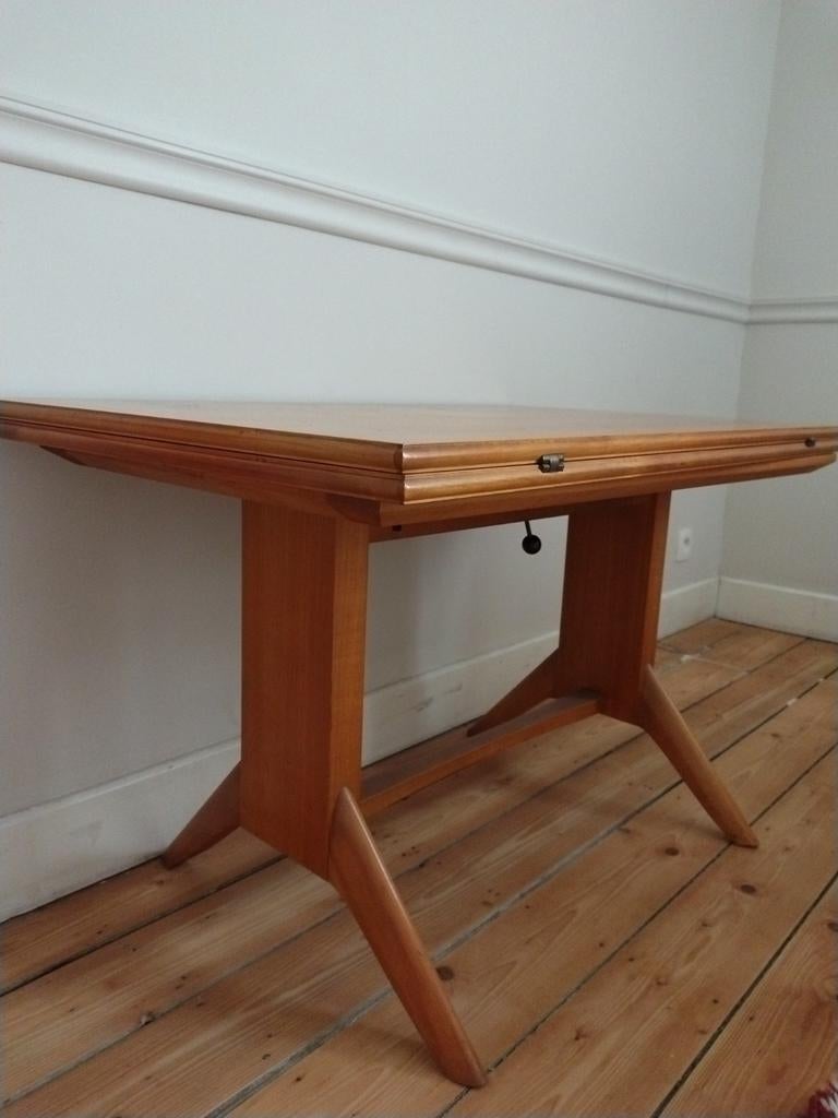 Uitschuifbare Mid-Century tafel Wilhelm Renz, 1950s, Antiek en Kunst, Antiek | Meubels | Tafels, Ophalen