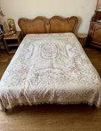 Antiek tweepersoonsbed in massief hout - Louis XV-stijl, Antiek en Kunst, Ophalen