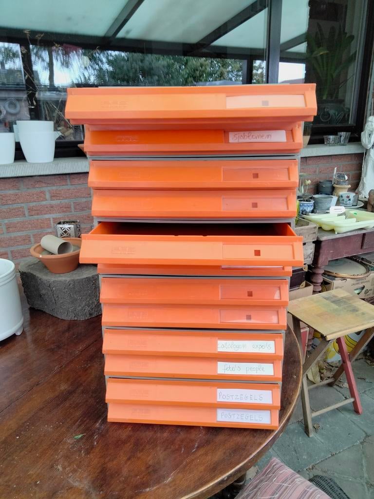 Tiroirs à dossiers vintage, Antiquités & Art, Enlèvement