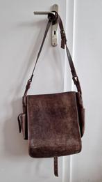 Lederen schoudertas, Ophalen, Gebruikt, Bruin, Leer