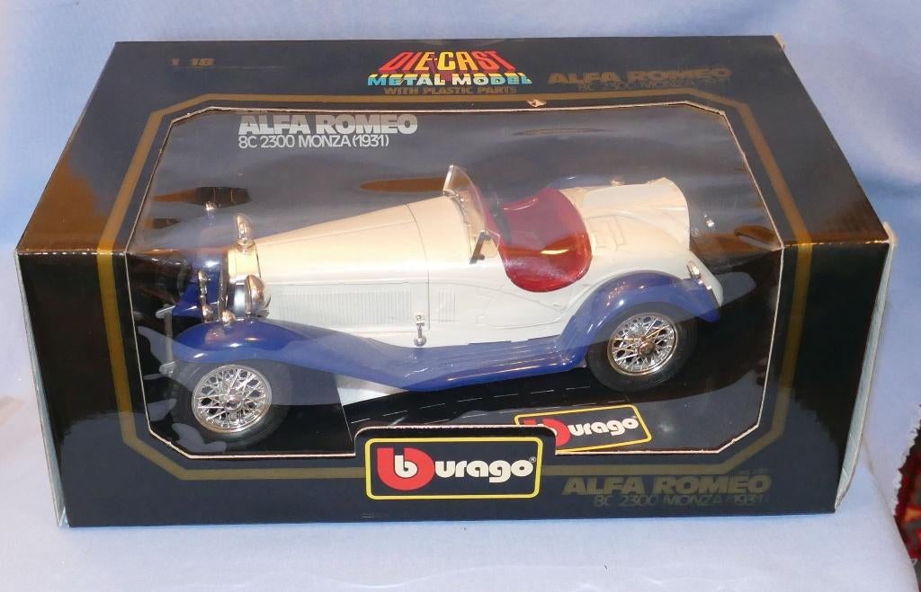 Stockverkoop Bburago 1/18 : Alfa Romeo 8C Monza van 1931, Verzenden, Nieuw, Auto, Burago
