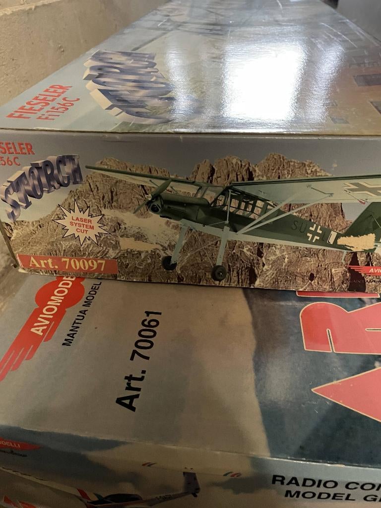 RC Bouwdoos Aviomodelli Fieseler Storch, Ophalen, Nieuw