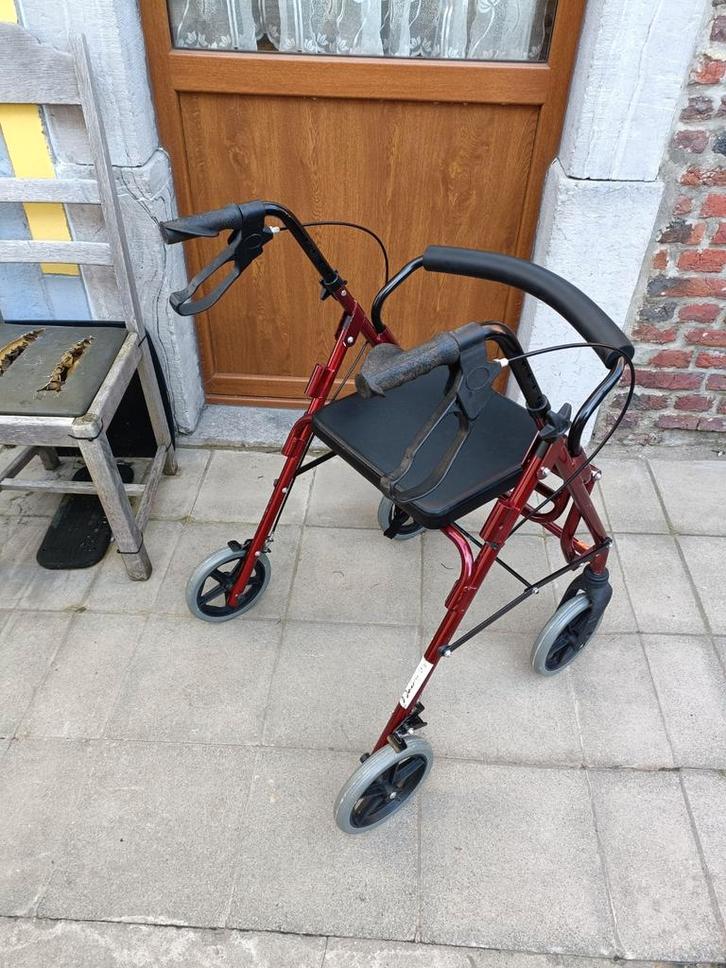 Tribune déambulateur chaise roulante 2 en 1 (nickel), Divers, Déambulateurs, Pliable