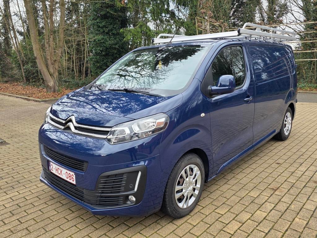 Citroen Jumpy 2.0hdi 150pk lichte vracht L2 navi trekhaak, Autos, Camionnettes & Utilitaires, Achat, Euro 6, Noir, 5 portes