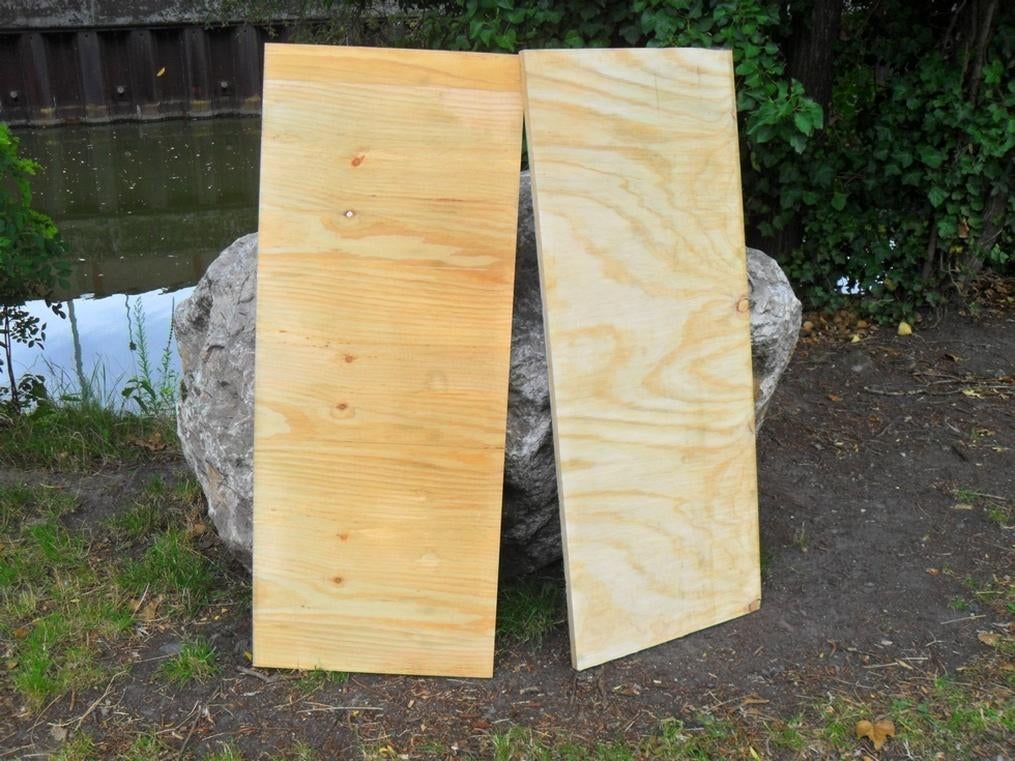 MULTIPLEX DENNENBEKERS 122 X 47 cm* 15 mm of 0,57 M², Ophalen, Nieuw, Multiplex, Minder dan 20 mm