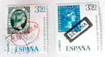 2 Spaanse zegels uit reeks “Día Mundial del Sello”, Postzegels en Munten, Ophalen, Gestempeld