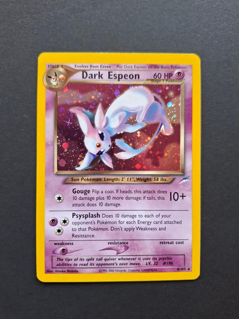 Pokémon kaart Dark Espeon, Ophalen of Verzenden, Nieuw, Losse kaart
