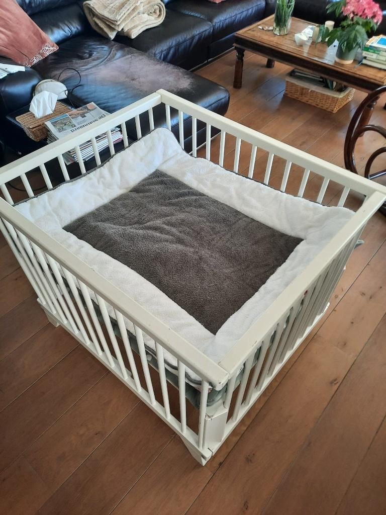 Kinderbox kinderpark, Kinderen en Baby's, Babyparken, Ophalen, Gebruikt, Vierkant, In hoogte verstelbaar