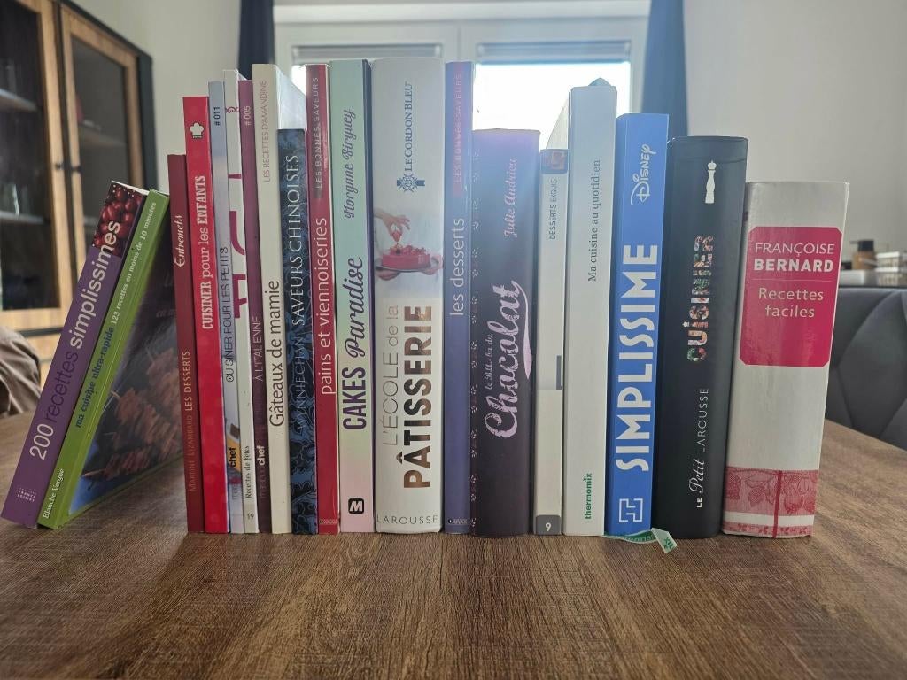 Lot de livres de cuisine, Enlèvement, Comme neuf, Autres types