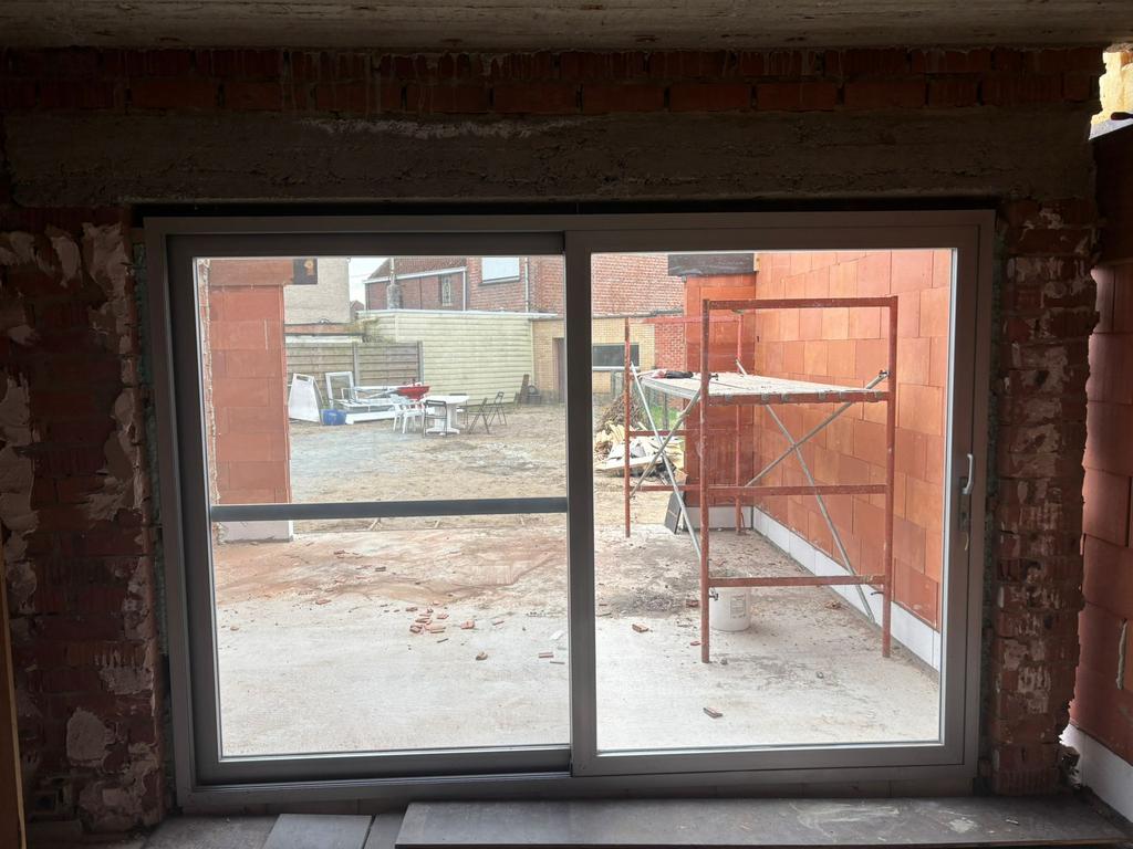 Aluminium schuifdeur Dubbele beglazing met vliegraam, Ophalen, Gebruikt, Aluminium