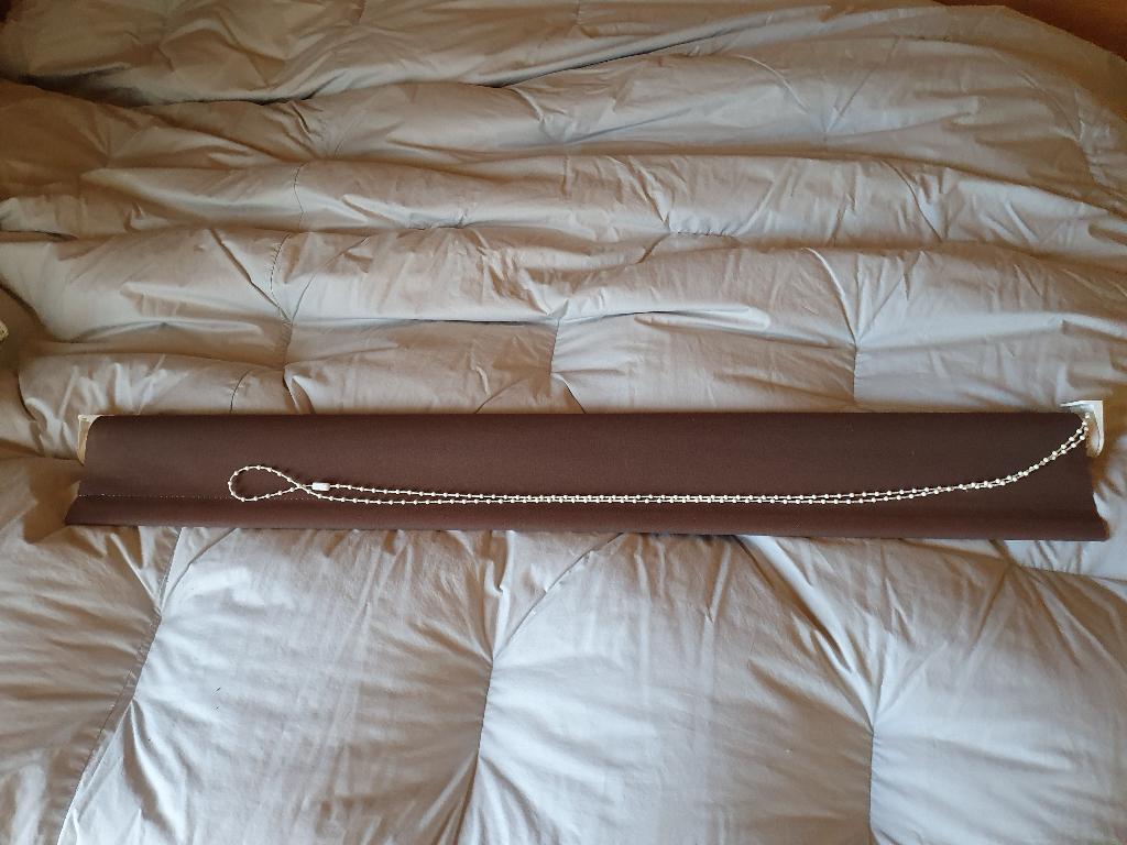 rolgordijn, Ophalen, Bruin, 100 tot 150 cm, 50 tot 100 cm