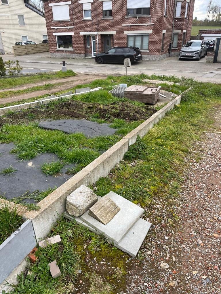 10 betonnen keerwanden 50cm hoogte 2 meter lang, Ophalen, Gebruikt, Beton, Overige typen
