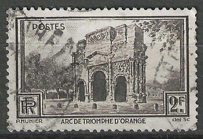 France 1938 - Yvert 389 - Arc de Triomphe d'Orange (ST), Envoi, Affranchi