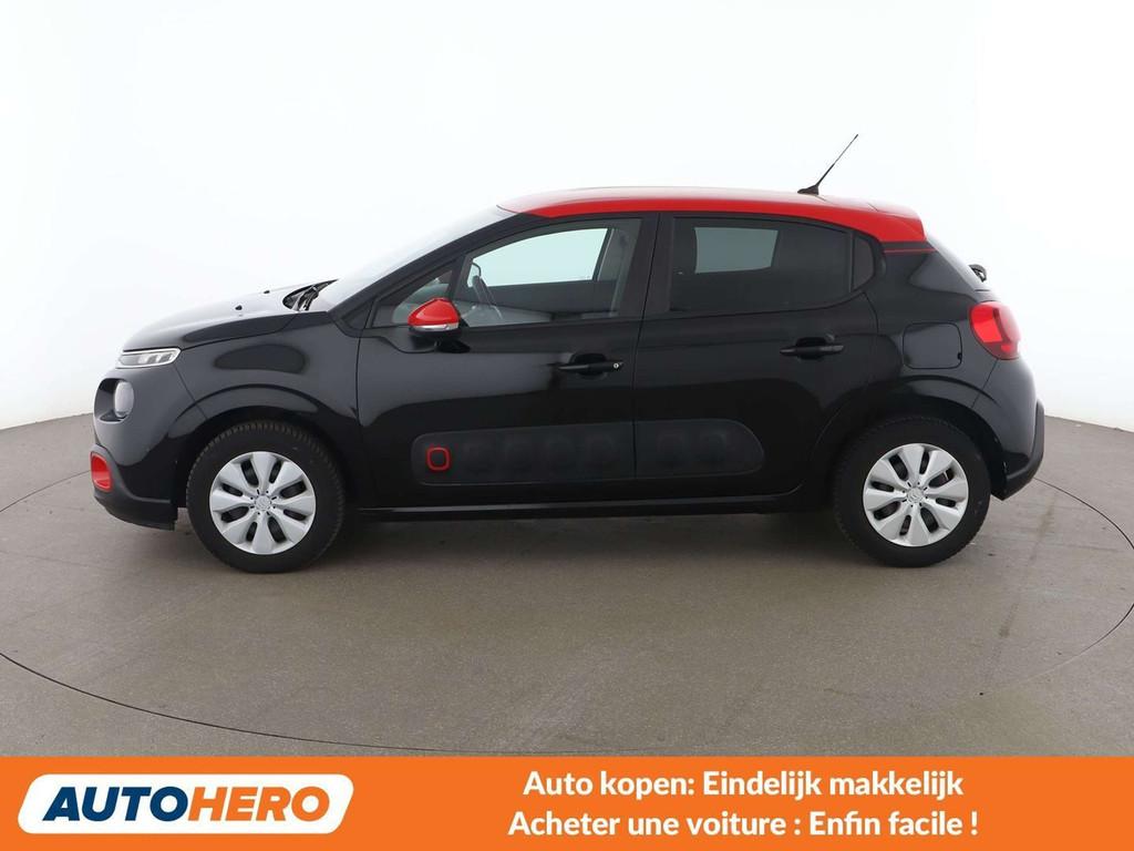 Citroën C3 1.2 VTi Feel Business (bj 2018), Auto's, Citroën, Voorwielaandrijving, Stof, Gebruikt, Zwart