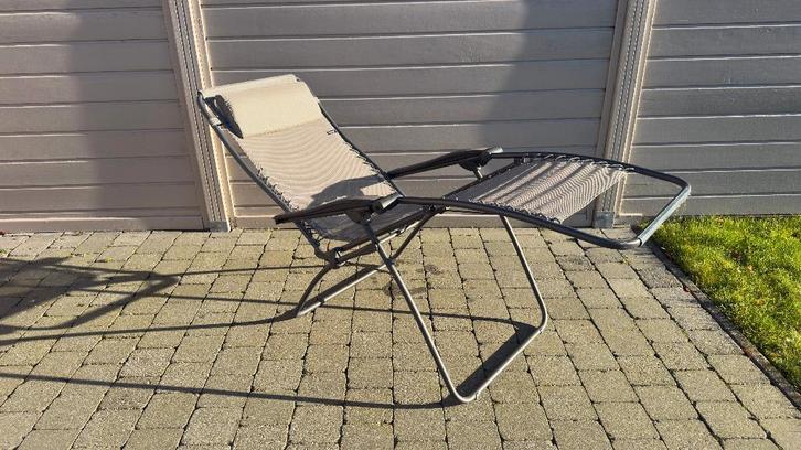 Lafuma kampeerstoel ligstoel, Caravans en Kamperen, Kampeermeubelen, Gebruikt, Campingstoel, Ophalen