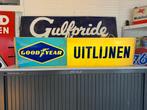 GoodYear banden oude reclame lichtbak, Verzamelen, Ophalen, Gebruikt, Lichtbak of (neon) lamp