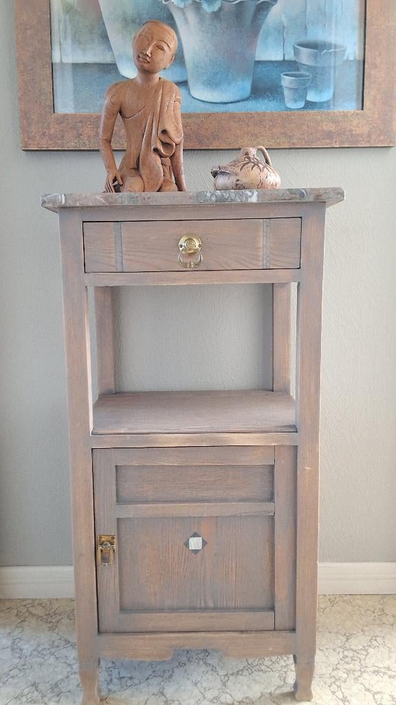 2 nachttafels spiegel ,console, Ophalen, Gebruikt, Hout