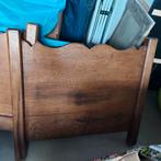 Cadre de lit en chêne massif 80 x 195 cm sans sommier, Antiquités & Art, Enlèvement