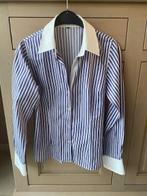 blauw/wit gestreepte bloes van Victoria ta M, Kleding | Dames, Maat 38/40 (M), Blauw, Ophalen of Verzenden, Zo goed als nieuw