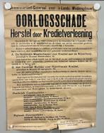 Militaria - WO2 - Affiche - Oorlogsschade - 1940, Ophalen of Verzenden, Overige soorten, Foto of Poster