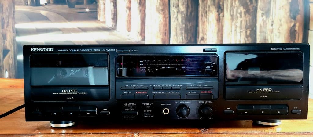 KENWOOD Dubbele cassette deck KX-W8060, Audio, Tv en Foto, Cassettedecks, Ophalen, Kenwood