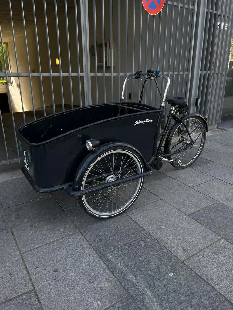 Elektrische Bakfiets, Fietsen en Brommers, Fietsen | Bakfietsen, Zo goed als nieuw, Johnny Loco, Ophalen