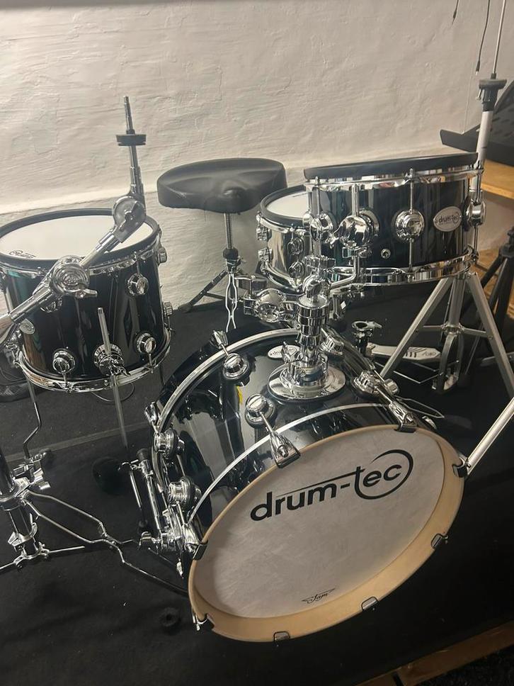 Drumstel electronich , Drum-Tec jam 3 shell set 4 delig, Musique & Instruments, Batteries & Percussions, Comme neuf, Enlèvement