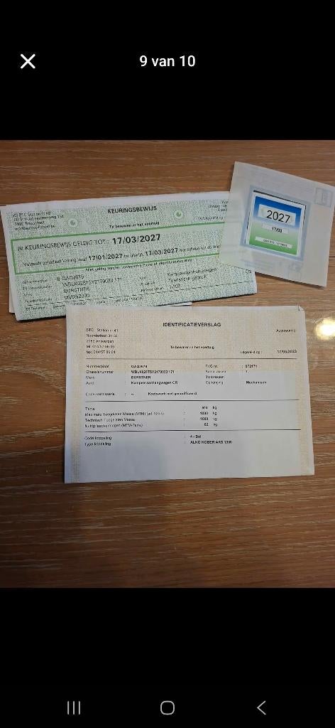 Caravan burstner fun 400 ts bj 2000, Vast bed, 750 - 1000 kg, Bürstner, Particulier