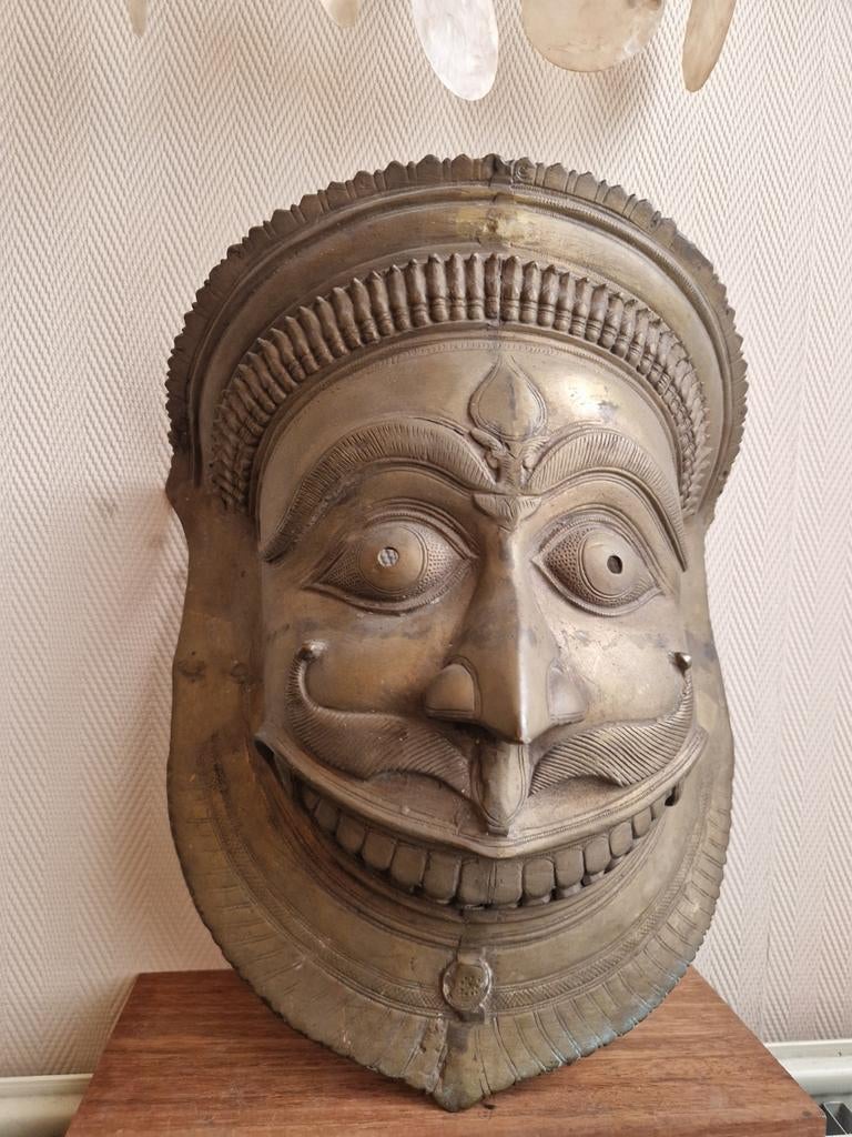 Indiaas masker van Bhuta Kola. 19e., Antiek en Kunst