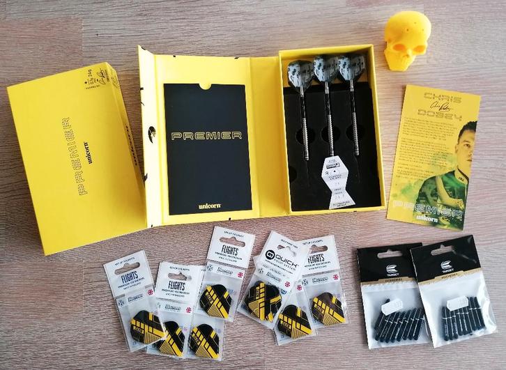 Hollywood Dobey Premier 24 grammes, manches, volées et skull, Sports & Fitness, Fléchettes, Neuf, Fléchettes, Enlèvement ou Envoi