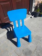 Petite chaise IKEA MAMMUT Bleue, Kinderen en Baby's, Kinderkamer | Tafels en Stoelen, Ophalen, Gebruikt, Stoel(en)