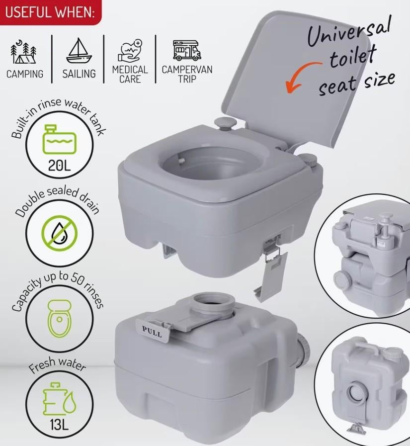 Camping Toilet - NIEUW, Caravans en Kamperen, Kampeeraccessoires, Nieuw, Ophalen