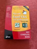 Microsoft exel VBA voor professionals NIEUW!!!, Boeken, Ophalen of Verzenden, Nieuw, Programmeertaal of Theorie, Wim de Groot