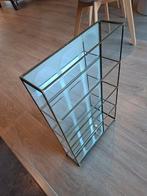 Kleine vitrinekast van glas en messing. WIJNOOGST. Jaren 60,, Huis en Inrichting, Kasten | Vitrinekasten, Ophalen, Glas