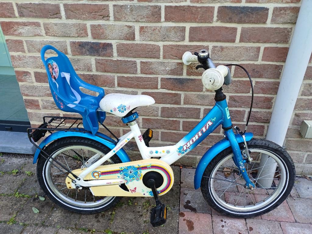 Norta meisjesfiets 16 inch, Ophalen, Terugtraprem, Gebruikt, Handrem