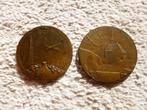 Penning, medaille 1930 brons, (2 stuks), Ophalen of Verzenden, Brons
