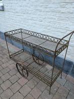 Antieke bloemenkar. Stevig. Stabiel uniek gelast., Tuin en Terras, Ophalen