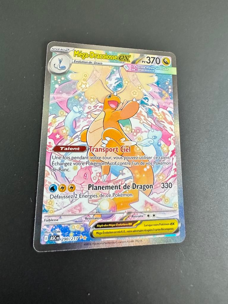 Méga-dracolosse ex 2.5 Héros transcendant Pokémon, Enlèvement, Comme neuf, Booster