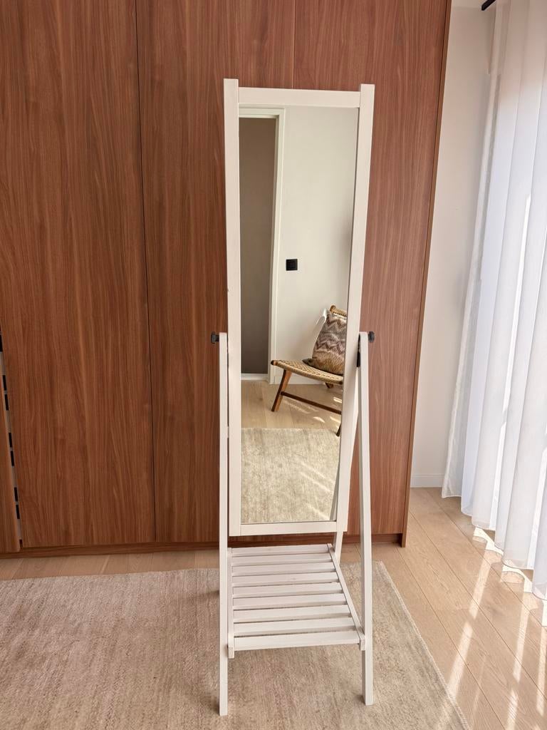 Ikea staande spiegel wit, Huis en Inrichting, Ophalen, Gebruikt