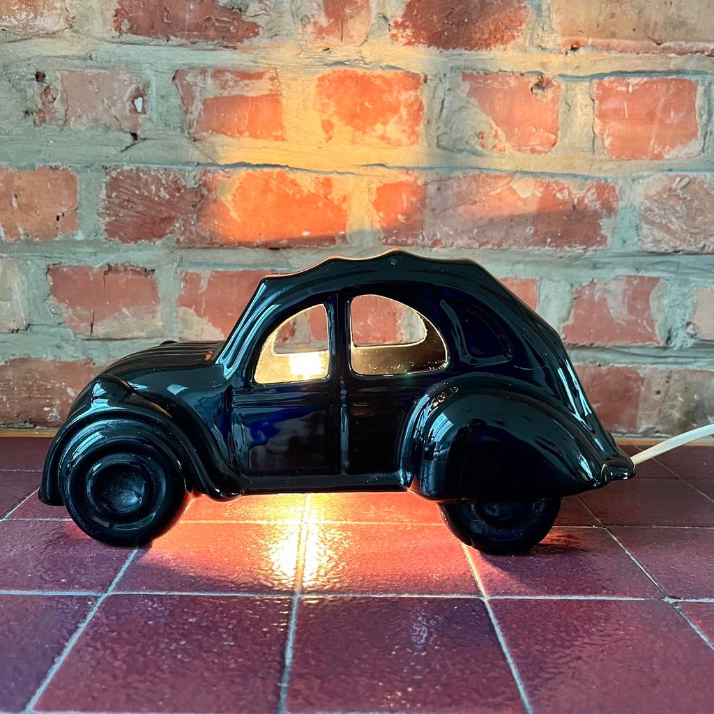 Vintage lamp auto Citroën 2CV - 1980’s, Huis en Inrichting, Lampen | Tafellampen, Gebruikt, Minder dan 50 cm, Overige materialen