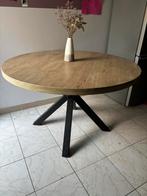 Stevige ronde tafel, Huis en Inrichting, Tafels | Eettafels, Ophalen, Gebruikt, Rond, Vier personen