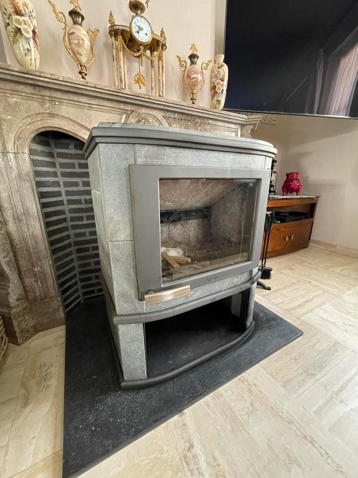Speksteenkachel, Maison & Meubles, Cheminées, Comme neuf, Enlèvement