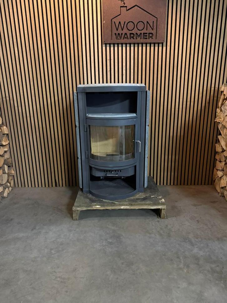 26036 Speksteenkachel Justus 7kw, Huis en Inrichting, Kachels, Gebruikt, Vrijstaand, Houtkachel, Hout, Ophalen