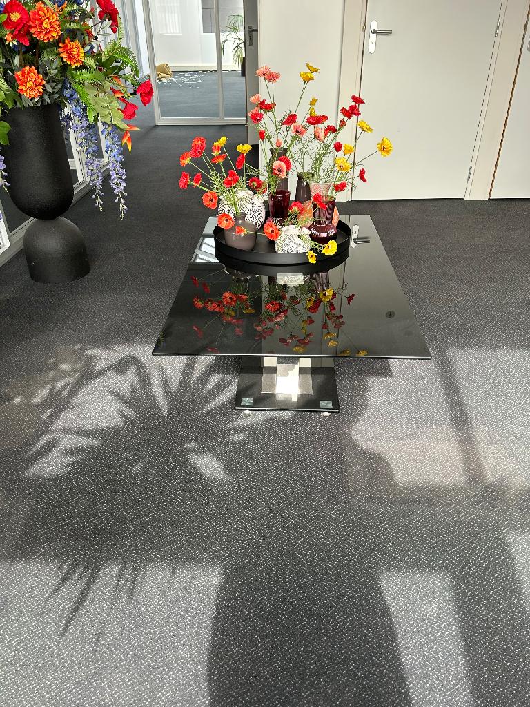 salontafel, Maison & Meubles, Tables | Tables de salon, 100 à 150 cm, Moins de 50 cm, Comme neuf, Verre