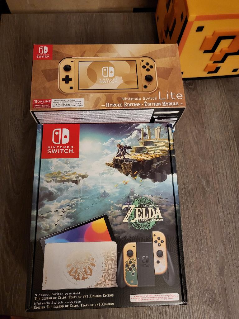 Nintendo Switch OLED + Lite, éditions Zelda, NOUVEAUTÉS, Consoles de jeu & Jeux vidéo, Consoles de jeu | Nintendo Switch, Enlèvement