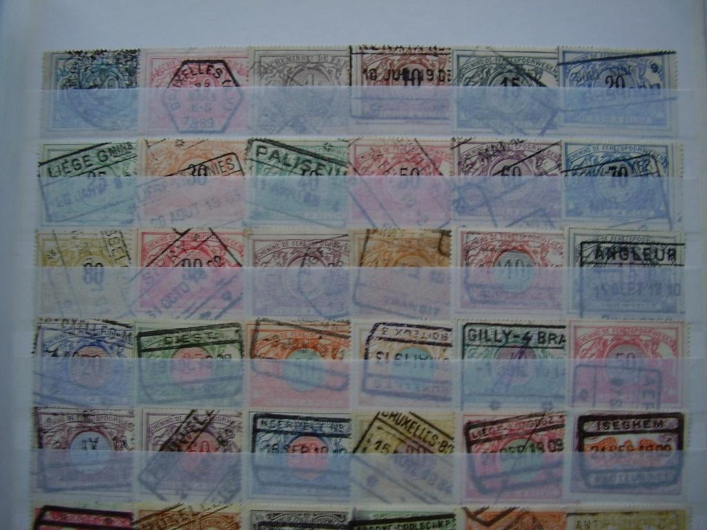 Spoorwegzegels - België - Verzameling - Gratis verzending, Timbres & Monnaies, Timbres | Albums complets & Collections, Enlèvement ou Envoi