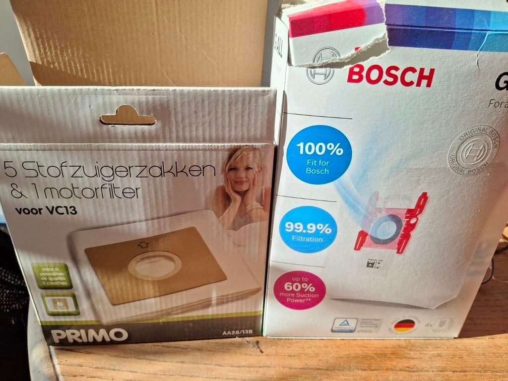 Gratis stofzuigerzakken 5 stuks, Ophalen