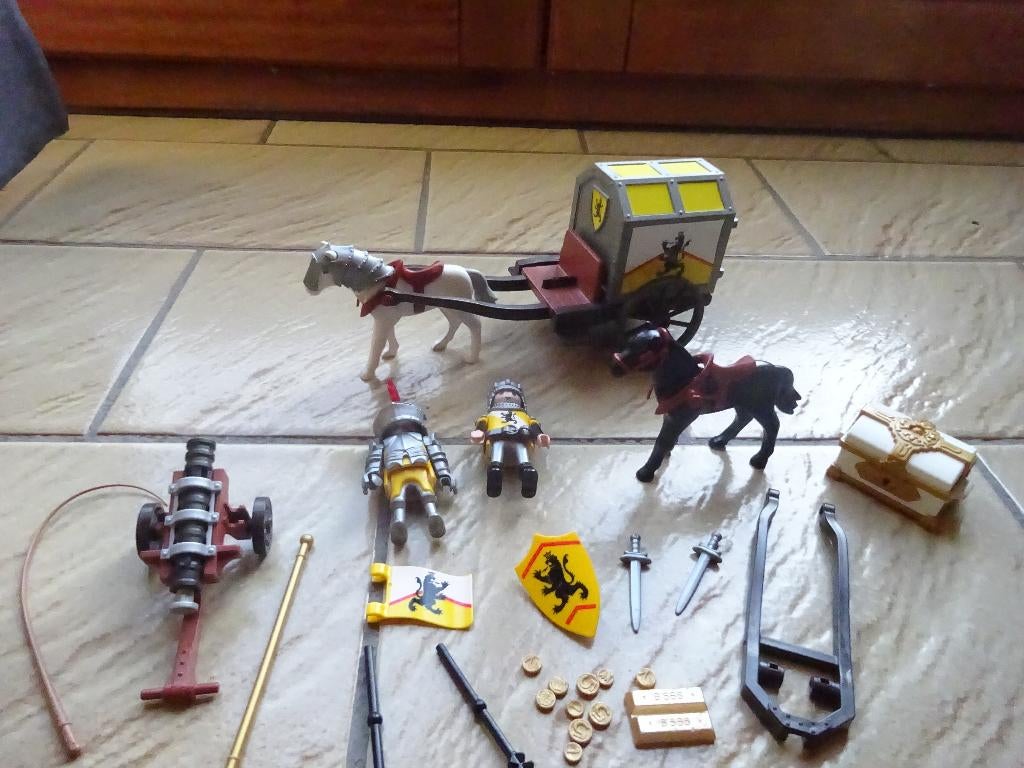 Playmobil ridders strijdkar, Kinderen en Baby's, Ophalen of Verzenden, Zo goed als nieuw, Complete set