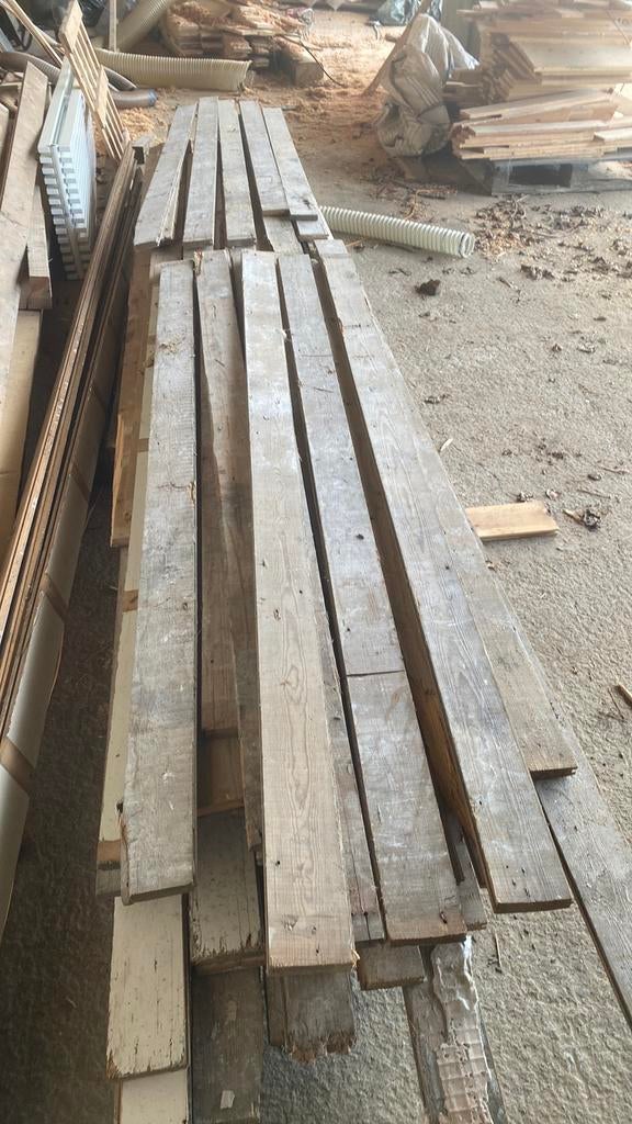 Oude houten vloer, Bricolage & Construction, Bois & Planches, Comme neuf, Enlèvement