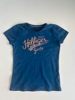 Blauw t-shirt - Tommy Hilfiger - mt 128, Enlèvement ou Envoi, Comme neuf, Fille, Chemise ou À manches longues
